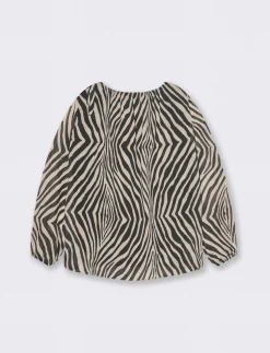 Donna Piazza Italia Donna|Camicie E Casacche<Casacca manica lunga stampata - Zebrato