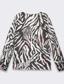 Donna Piazza Italia Camicie E Casacche<Casacca scollo V stampata - Vinaccia