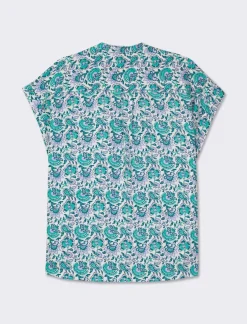 Donna Piazza Italia Donna<Casacca scollo v vestibilita' comfort sviluppata in diverse fantasia - var 1