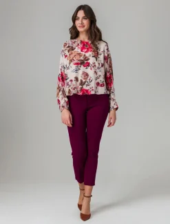 Donna Piazza Italia Donna|Camicie E Casacche<Casacca stampata over fit - latte