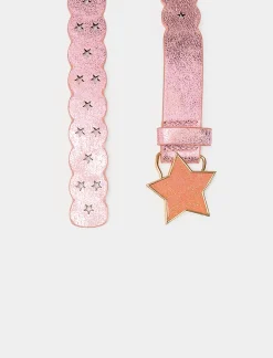 Piazza Italia Bambina|Cinture<Cintura da bambina con fibbia stella altezza - Rosa