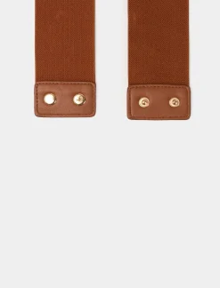 Donna Piazza Italia Donna|Cinture<Cintura da donna elastica con catena 70cm - 80cm - fango