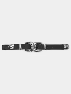 Donna Piazza Italia Donna|Cinture<Cintura da donna elastica con doppia fibbia - -argento