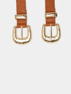 Donna Piazza Italia Donna|Cinture<Cintura da donna elastica con doppia fibbia -