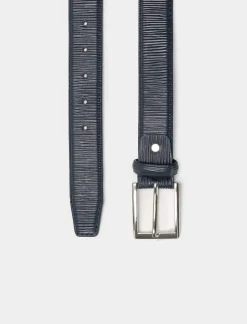 Uomo Piazza Italia Cinture E Bretelle<Cintura da uomo effetto saffiano lunghezza 110/115 cm -