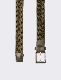 Uomo Piazza Italia Cinture E Bretelle<Cintura da uomo elastica intreccio fibbia 3,5cm - Ve.milit.