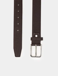 Uomo Piazza Italia Cinture E Bretelle<Cintura da uomo in tessuto fibbia 110 cm e 115 cm -