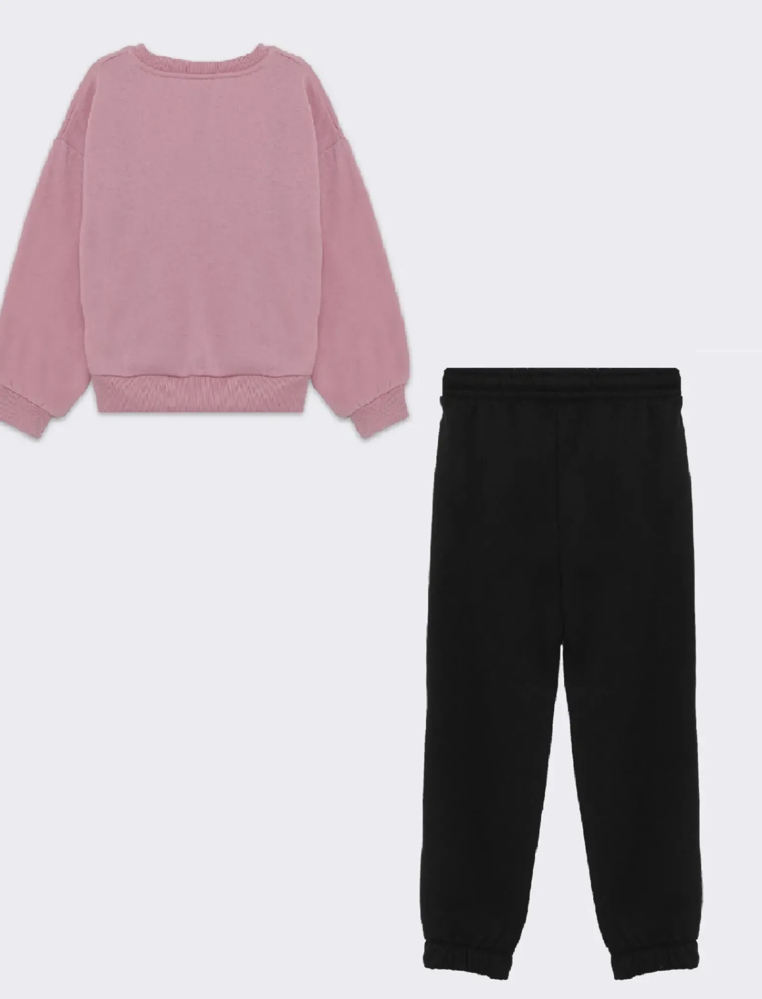 Piazza Italia Abiti E Tute|Abiti E Tute<Completo due pezzi felpa e jogger in tessuto garzato - Rosa