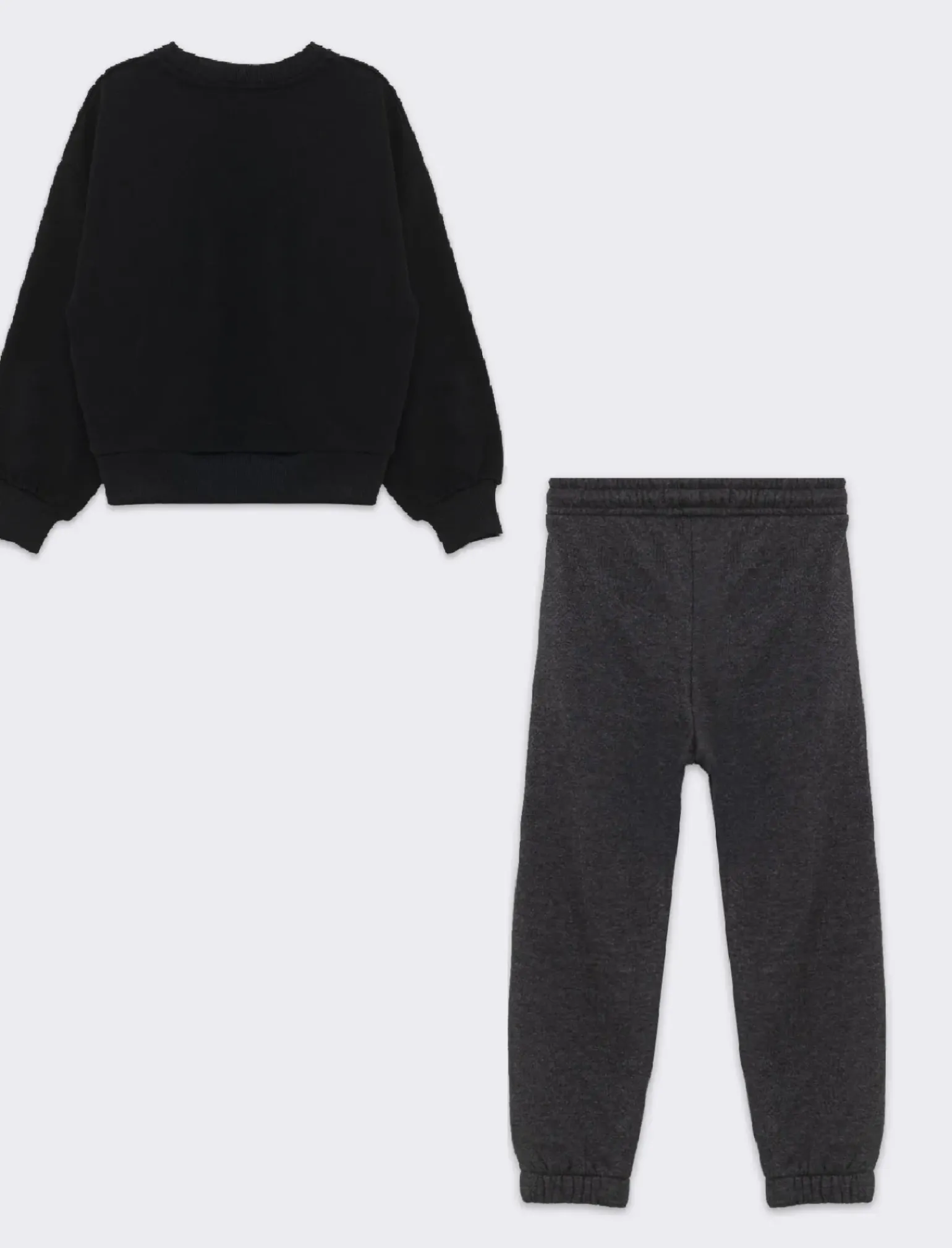 Piazza Italia Abiti E Tute|Abiti E Tute<Completo due pezzi felpa e jogger in tessuto garzato - Nero