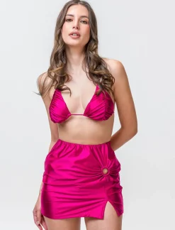 Donna Piazza Italia Donna<Copricostume gonna con anello -