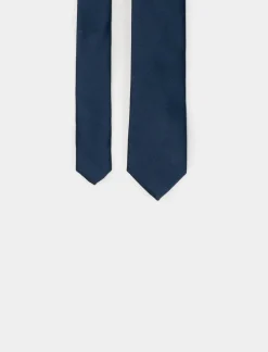 Uomo Piazza Italia Cravatte E Papillon<Cravatta da uomo in raso di 5 cm - navy