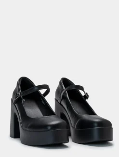 Donna Piazza Italia Donna|Stringate<Décolletè con cinturino e tacco largo e plateau -