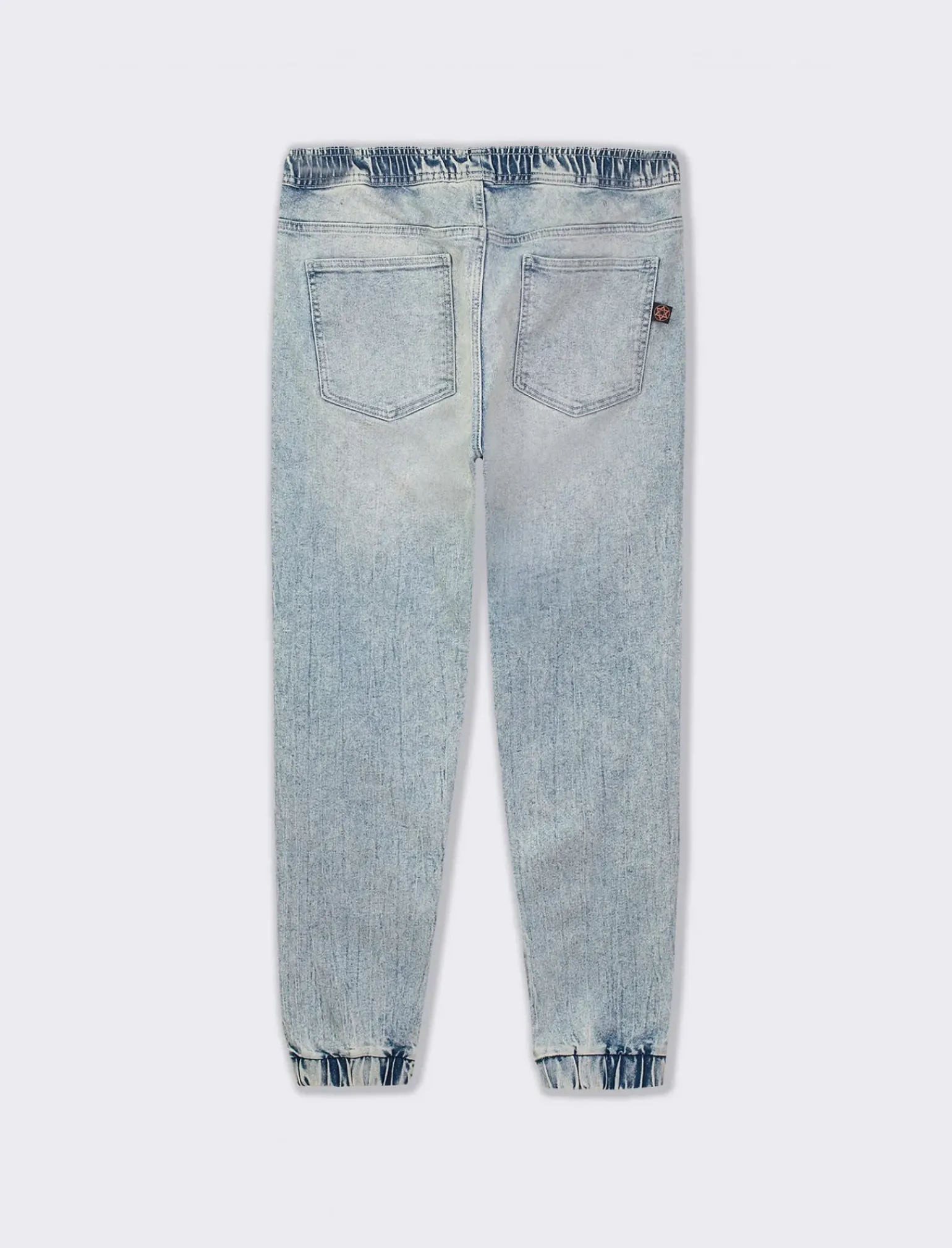 Uomo Piazza Italia Uomo|Jeans<Denim con vita elasticizzata regolabile con laccio - Denim chiaro