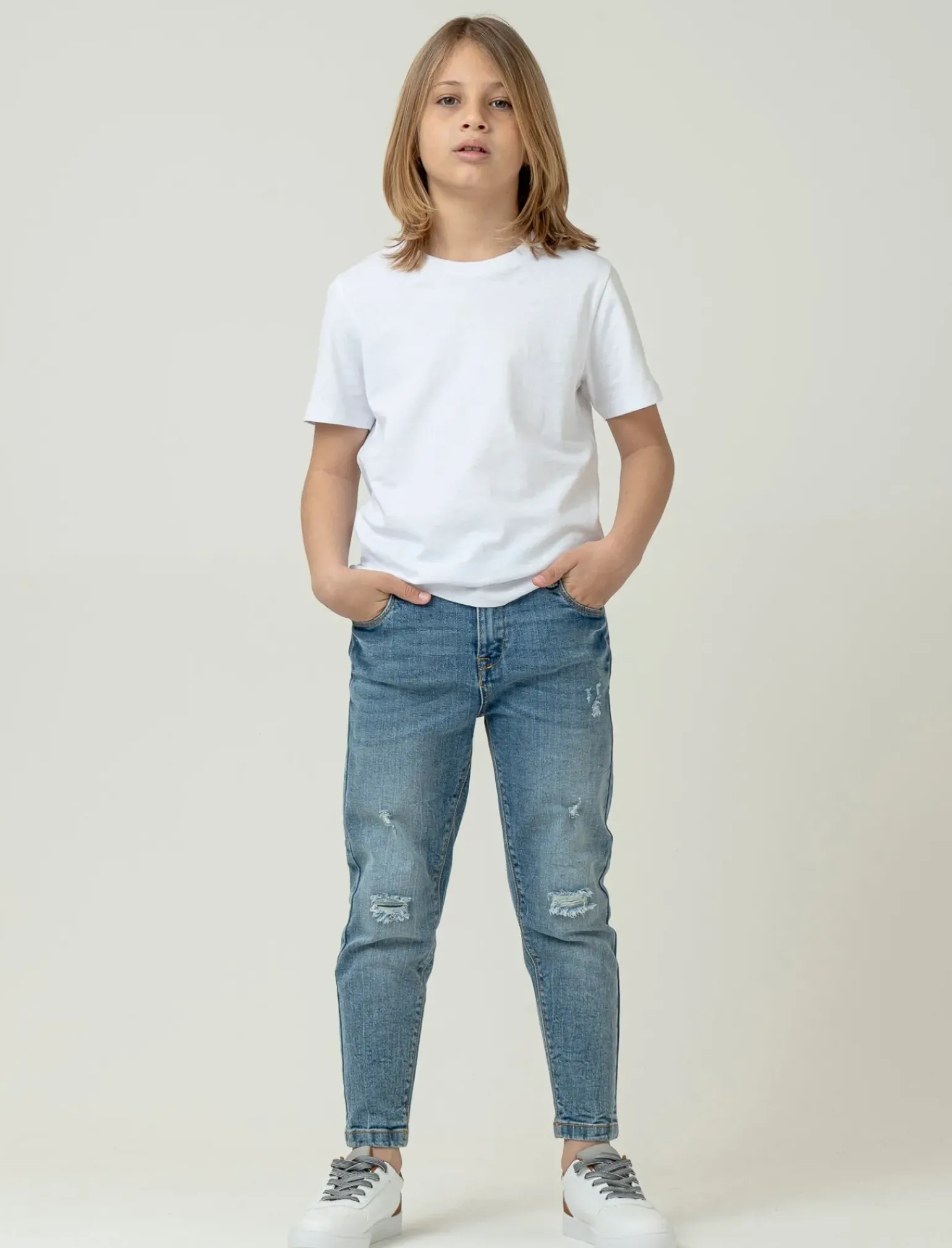 Bambino Piazza Italia Bambino<Denim da bambino 5 tasche vestibilità slim - Denim