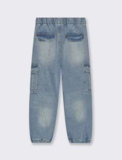 Bambino Piazza Italia Bambino|Jeans<Denim jogger con elastico a fondo gamba - Denim chiaro
