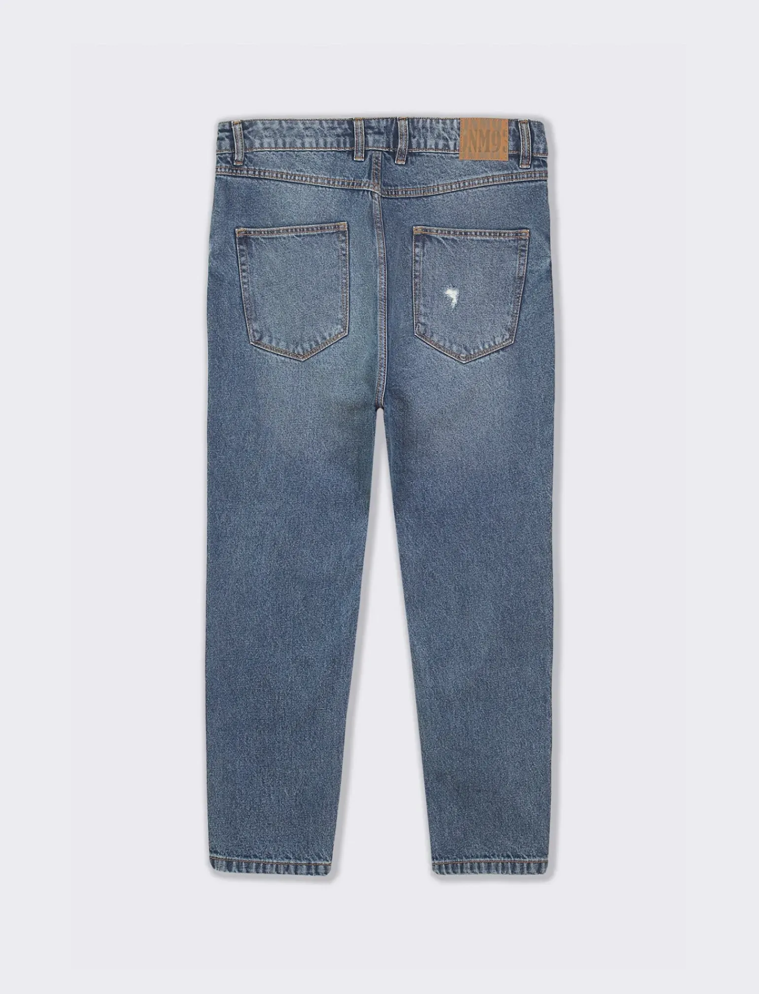Uomo Piazza Italia Uomo|Jeans<Denim loose fit a cinque tasche con strappi - Denim