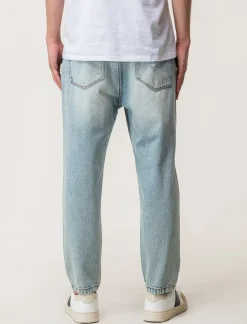 Uomo Piazza Italia Uomo|Jeans<Denim loose fit a cinque tasche con strappi - Denim chiaro