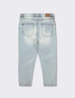 Uomo Piazza Italia Uomo|Jeans<Denim loose fit a cinque tasche con strappi - Denim chiaro