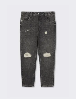 Uomo Piazza Italia Uomo|Jeans<Denim loose fit a cinque tasche con strappi -