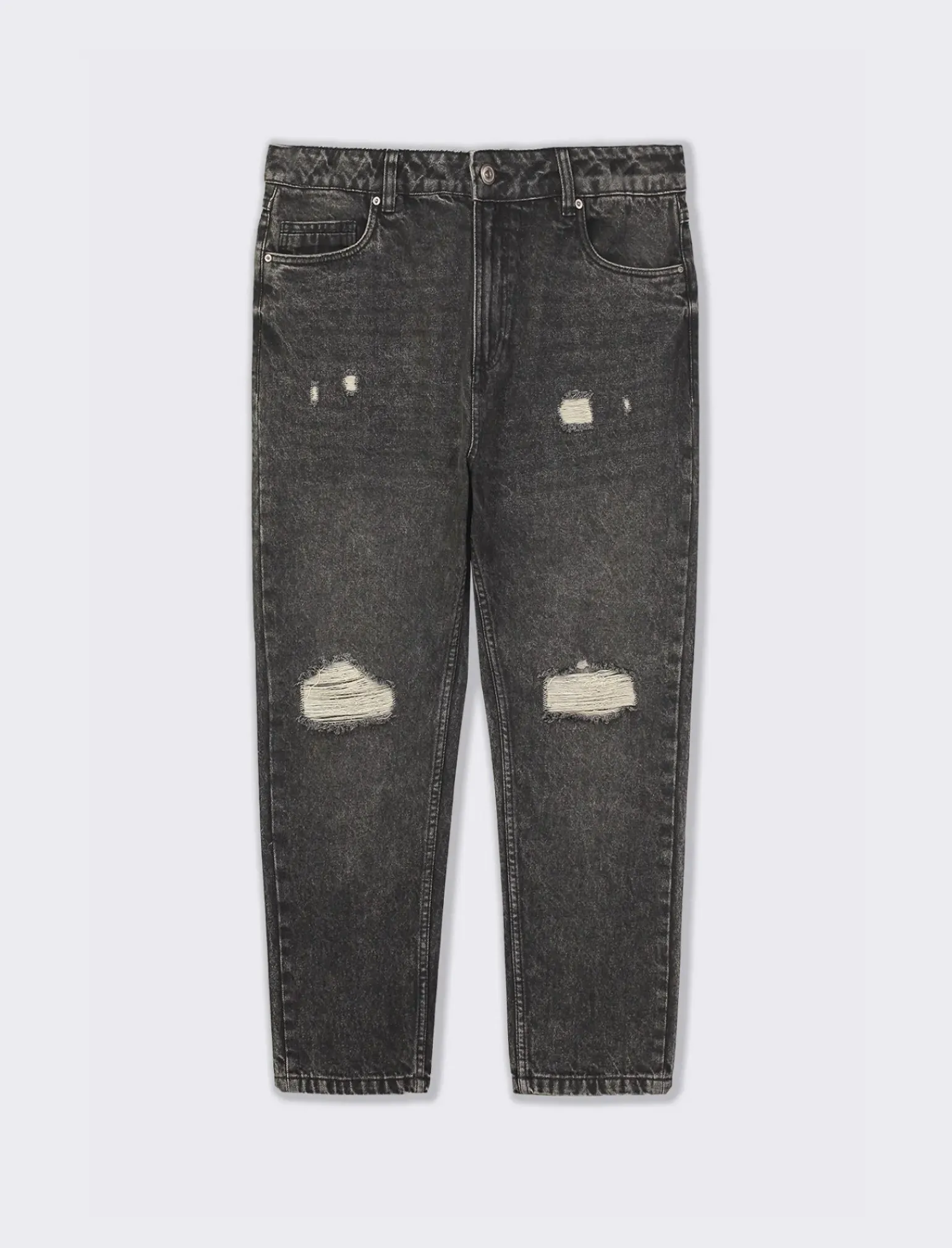 Uomo Piazza Italia Uomo|Jeans<Denim loose fit a cinque tasche con strappi -