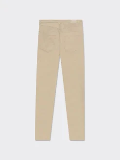 Donna Piazza Italia Donna|Jeans<Denim skinny colorato 5 tasche con bottone in metallo - Beige corda