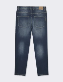 Uomo Piazza Italia Jeans<Denim slim tapered fit a cinque tasche - Denim