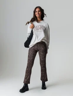 Donna Piazza Italia Felpe<Felpa a girocollo con spalla morbida e manica ampia - Avorio