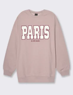 Donna Piazza Italia Felpe<Felpa a girocollo con spalla morbida e manica ampia -