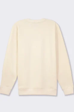 Uomo Piazza Italia Uomo|Felpe<Felpa basic regular fit in misto cotone garzato - latte