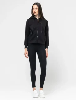 Piazza Italia Felpa basica con leggera garzatura interna e chiusra zip - Nero Clearance