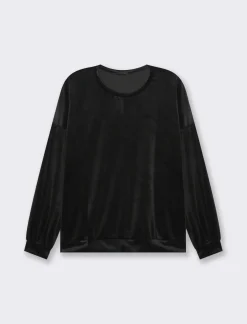 Donna Piazza Italia Maglieria<Felpa basica girocollo a manica lunga con vesibilità regular  -