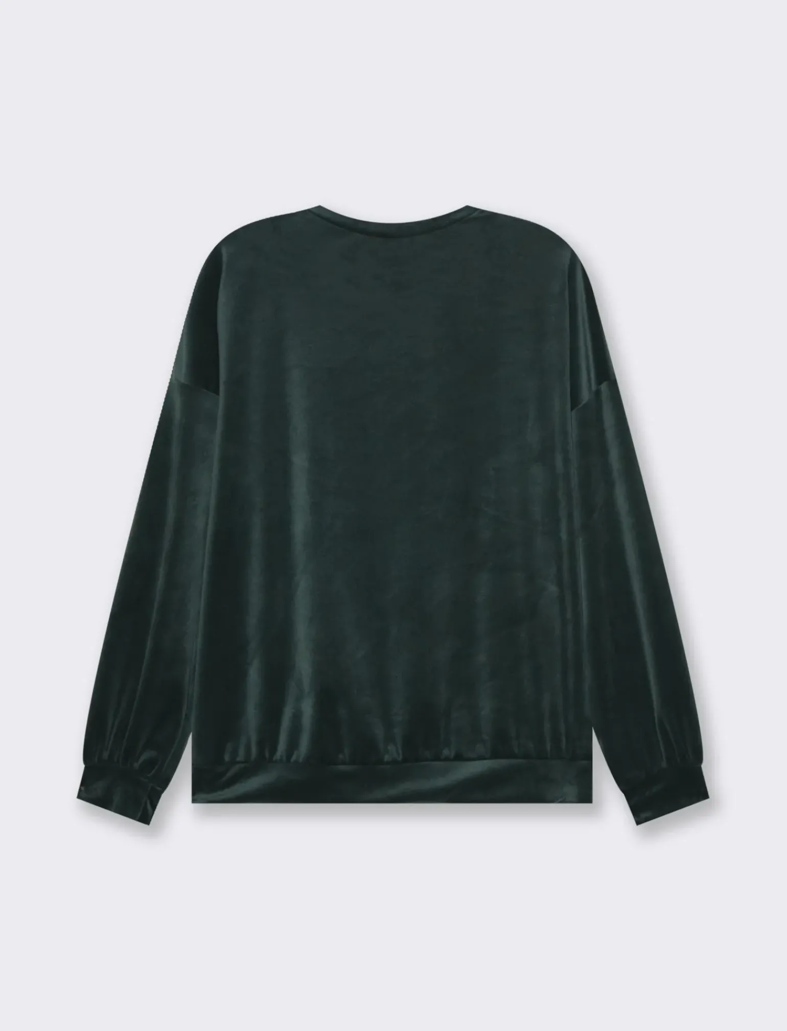 Donna Piazza Italia Maglieria<Felpa basica girocollo a manica lunga con vesibilità regular - bottiglia