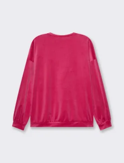 Donna Piazza Italia Maglieria<Felpa basica girocollo a manica lunga con vesibilità regular -