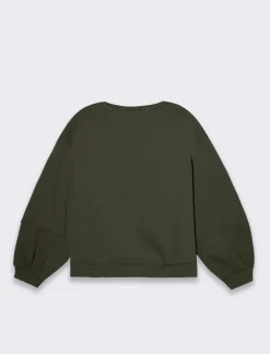 Donna Piazza Italia Felpe<Felpa basica vestibilita' oversize misto cotone -