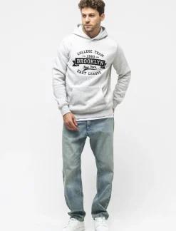 Uomo Piazza Italia Felpe<Felpa cappuccio in misto cotone garzato regular fit - mel.