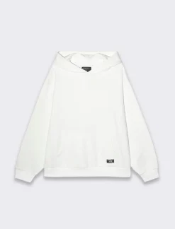 Uomo Piazza Italia Felpe<Felpa cappuccio in misto cotone garzato boxy fit -