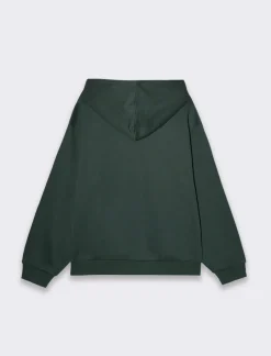 Uomo Piazza Italia Felpe<Felpa cappuccio in misto cotone garzato boxy fit - scuro