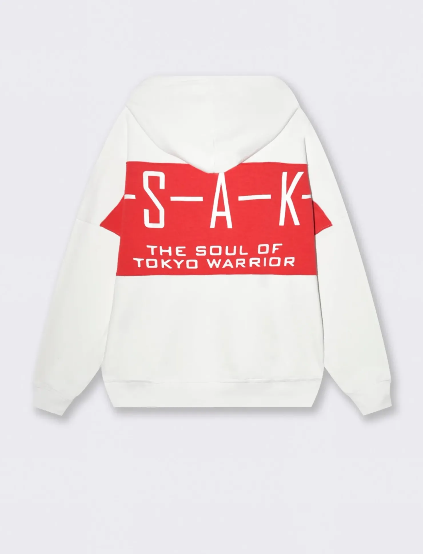 Piazza Italia Felpa cappuccio in misto cotone garzato regular fit e stampa gommata - Bianco Store