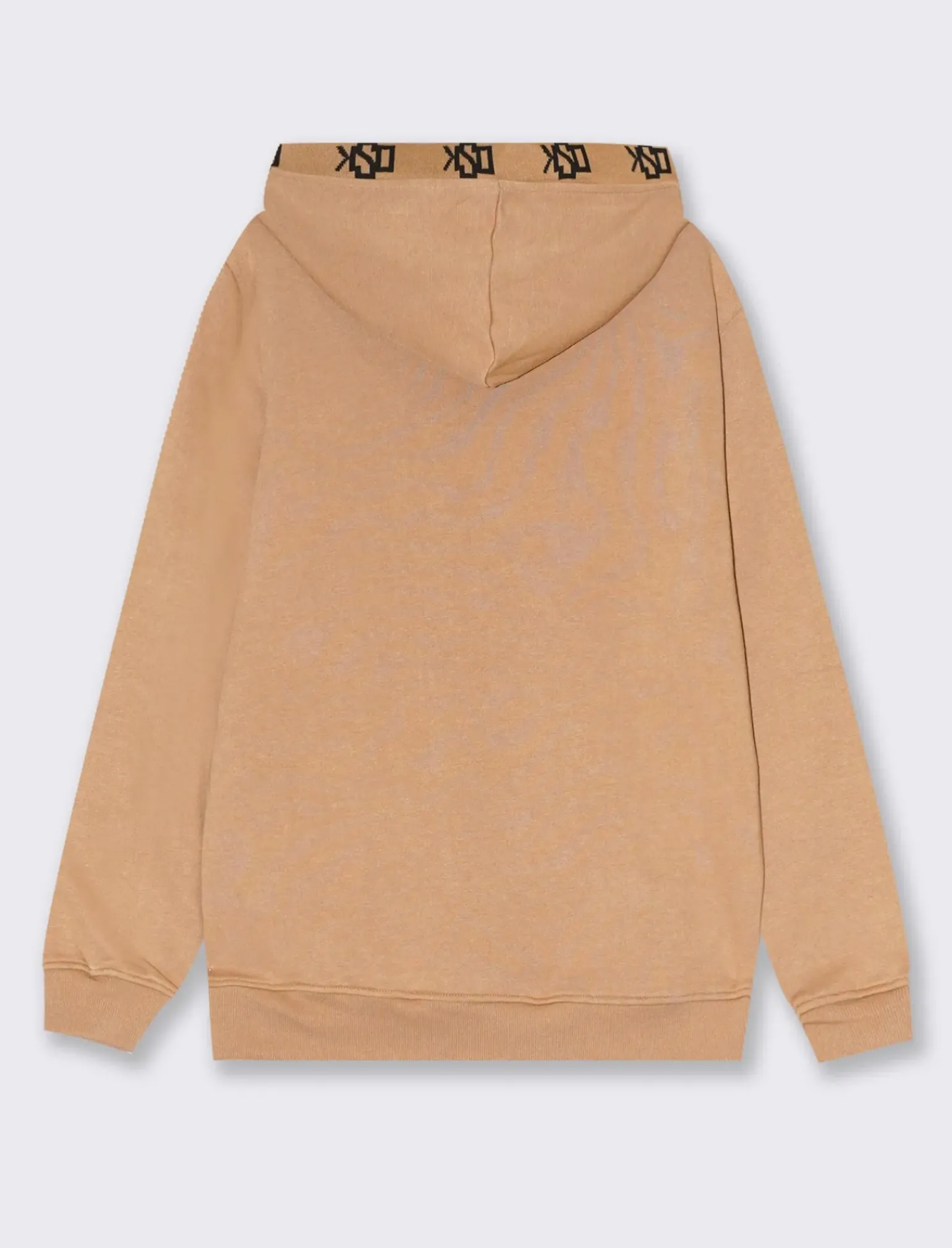 Uomo Piazza Italia Felpe<Felpa cappuccio in misto cotone garzato regular fit e stampa gommata - Cammello