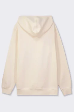 Uomo Piazza Italia Felpe<Felpa cappuccio in misto cotone garzato regular fit - latte