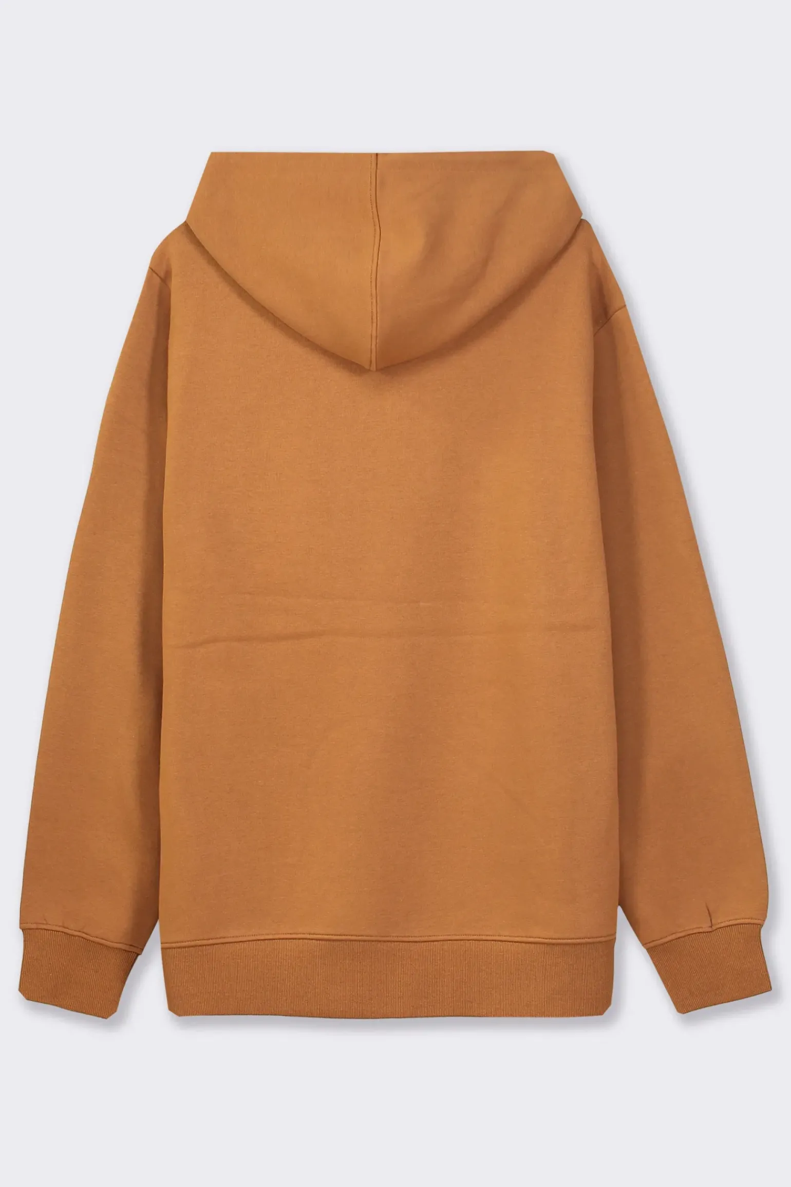 Uomo Piazza Italia Felpe<Felpa cappuccio in misto cotone garzato regular fit - tabacco