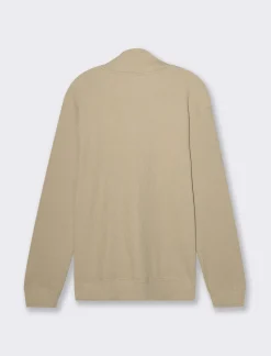 Uomo Piazza Italia Uomo|Felpe<Felpa collo alto con zip in tessuto waffle -