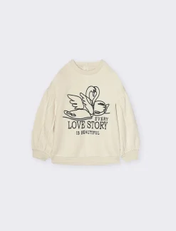 Piazza Italia Neonata<Felpa con applicazione frontale ricamata -