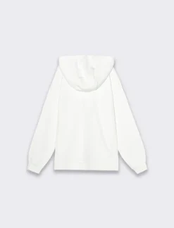 Bambino Piazza Italia Bambino|Felpe<Felpa con cappuccio e marsupio con stampa frontale,collo in rib a contrasto - sporco