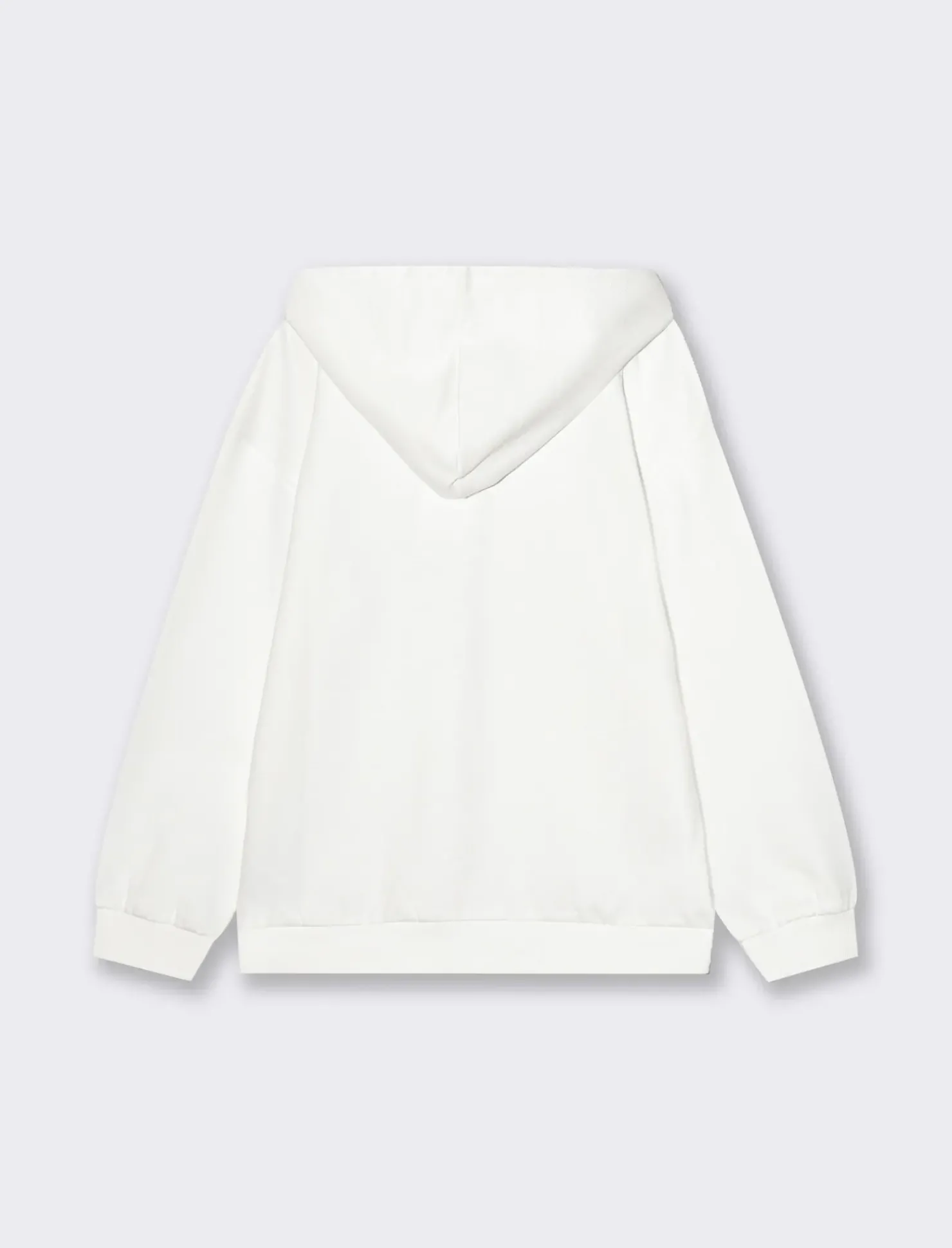 Piazza Italia Felpa con cappuccio e stampa frontale - sporco Bianco Flash Sale