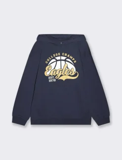 Bambino Piazza Italia Bambino|Felpe<Felpa con cappuccio e stampa frontale -