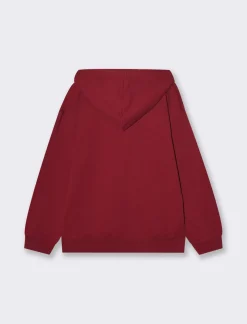 Bambino Piazza Italia Bambino|Felpe<Felpa con cappuccio e stampa frontale - Bordeaux