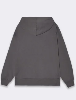 Donna Piazza Italia Donna|Felpe<Felpa con cappuccio e tasca a marsupio con cordino - Grigio piombo