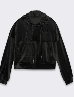 Donna Piazza Italia Donna|Maglieria<Felpa con cappuccio e tasca a marsupio sul davanti -