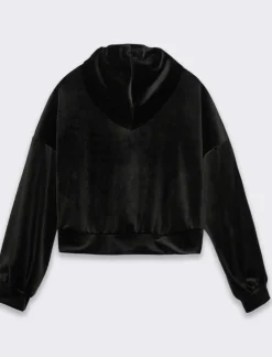 Donna Piazza Italia Donna|Maglieria<Felpa con cappuccio e tasca a marsupio sul davanti -